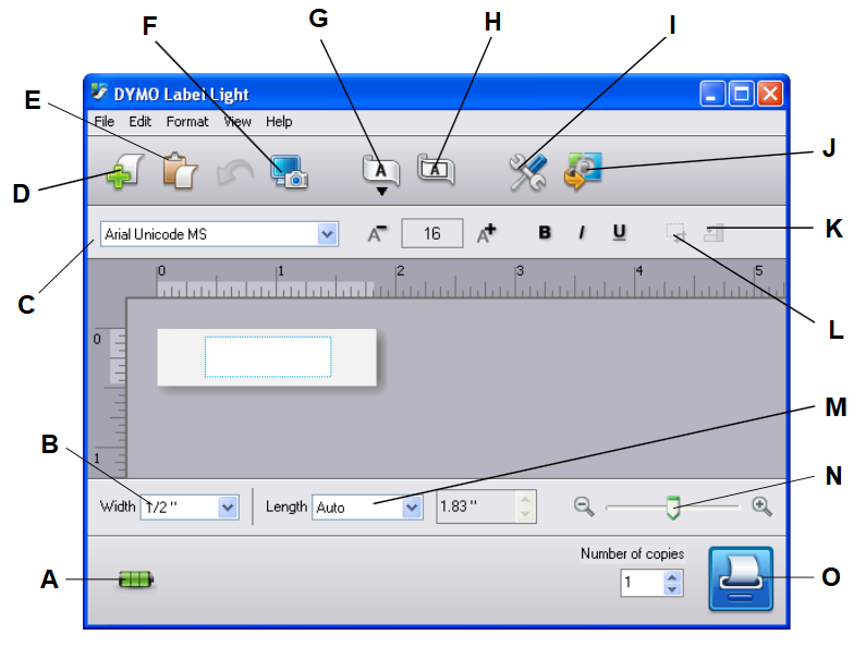 Dymo - 420P - About the Built-In Software About the Built-In Software