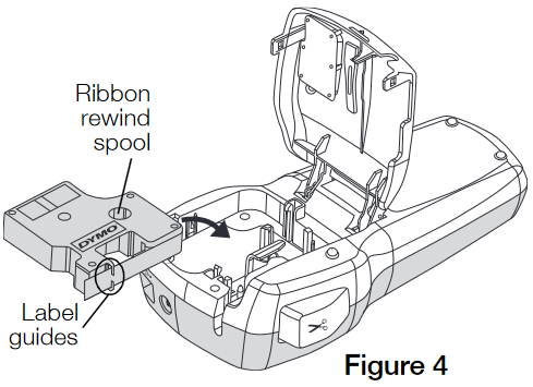 Dymo - 420P - To insert the label cassette - Step 2 To insert the label cassette - Step 2