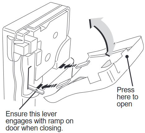 Dymo - 1000 - Cassette door Cassette door