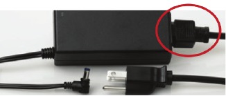 First Data - FD150 - Plug in the power - Step 1 - Connect a power cord Plug in the power - Step 1 - Connect a power cord