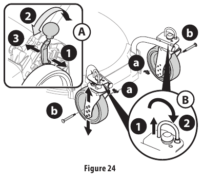 CRAFTSMAN - M220 - REAR WHEEL/CASTER WHEELS REAR WHEEL/CASTER WHEELS