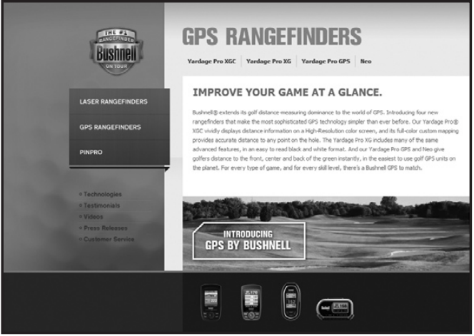Bushnell - Yardage Pro XGC - Bushnell Golf GPS Website Bushnell Golf GPS Website