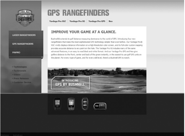 Bushnell - Yardage Pro XG - Bushnell Golf GPS Website Bushnell Golf GPS Website