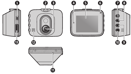 Mio - MiVue C312 - Getting to know your Device Getting to know your Device