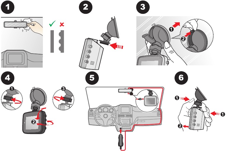 Mio - MiVue C312 - Using your Device in a vehicle Using your Device in a vehicle