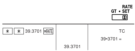Sharp - EL-1197PIII - CONVERSION CALCULATION - EXAMPLE 3 CONVERSION CALCULATION - EXAMPLE 3