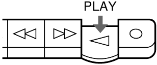 Sony - CFM-10 - Playing a Tape - Step 2 - Press Play Playing a Tape - Step 2 - Press Play