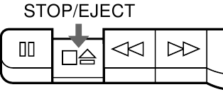 Sony - CFM-10 - Playing a Tape - Stopping the playback Playing a Tape - Stopping the playback