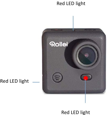 Rollei - Actioncam 230 - Setup Your Device - LED power indication Setup Your Device - LED power indication