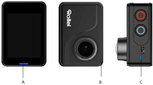 Rollei - Actioncam 550 Touch - Using the device - Indicators Using the device - Indicators