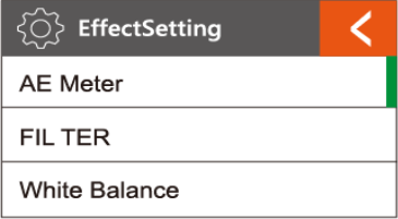 Rollei - Actioncam 560 Touch - Effect Setting Effect Setting