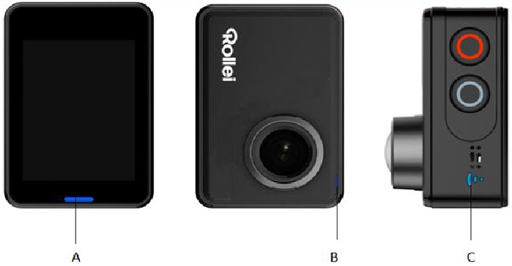 Rollei - Actioncam 560 Touch - Indicators Indicators