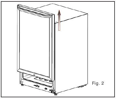 Frigidaire - FFBC4622QS - Reversing the door swing - Step 2 Reversing the door swing - Step 2