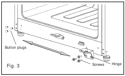 Frigidaire - FFBC4622QS - Reversing the door swing - Step 3 Reversing the door swing - Step 3