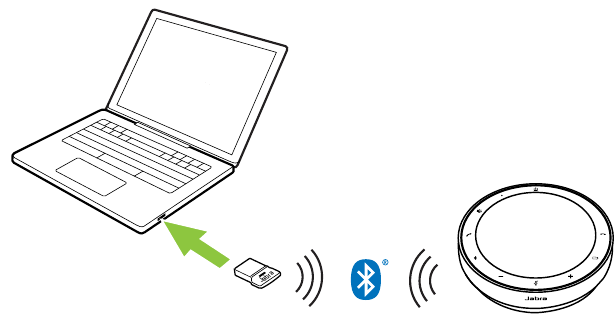 Jabra - SPEAK2 75 - Connect to a computer (Bluetooth adapter) Connect to a computer (Bluetooth adapter)