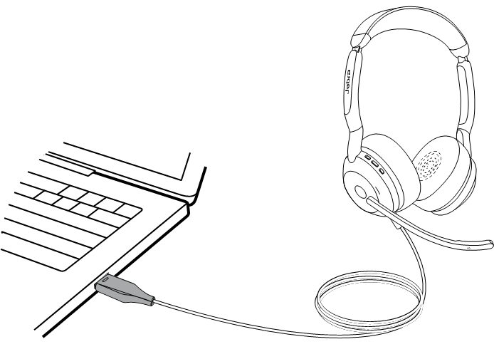 Jabra - Evolve2 50 - Connect to computer Connect to computer