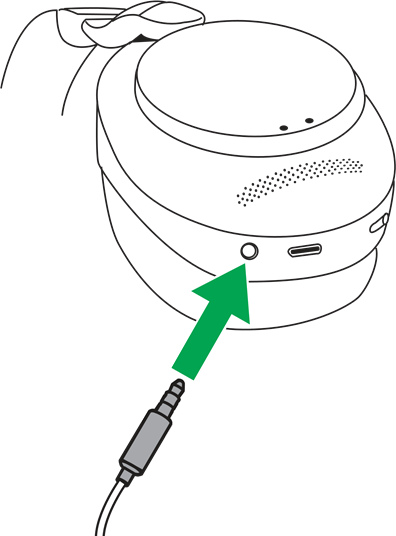 Jabra - Evolve2 85 - Connect to 3.5mm jack port Connect to 3.5mm jack port