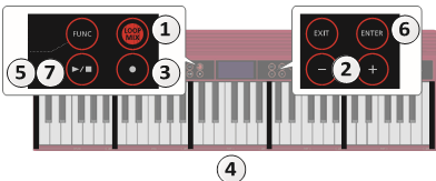 Roland - GO KEYS - Recording with the Loop Mix Function Recording with the Loop Mix Function
