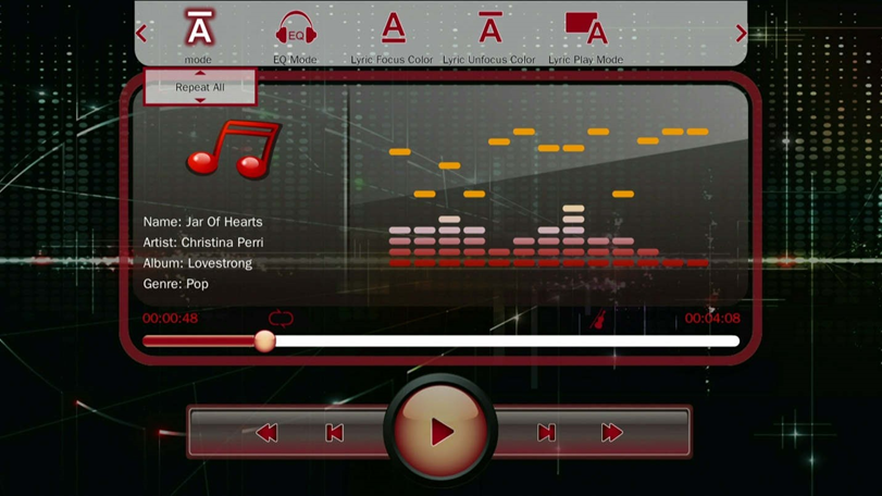 Micca - Speck G2 - Playing Music - On-Screen Menu Playing Music - On-Screen Menu
