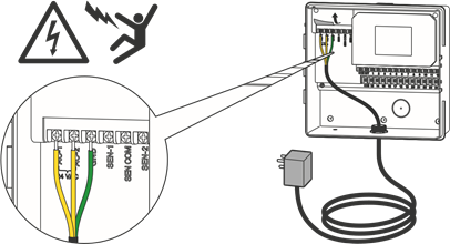 Hunter - HC - Connect Power to Pro-HC Indoor Controller Connect Power to Pro-HC Indoor Controller
