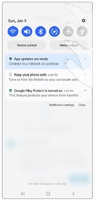 Samsung - Galaxy A53 5G - Notification panel Notification panel
