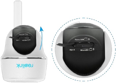 Reolink - Go PT Plus - Install the SIM Card - Step 1 Install the SIM Card - Step 1