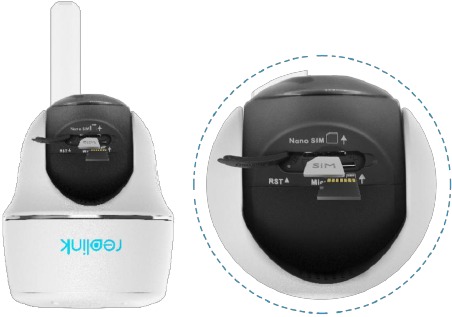 Reolink - Go PT Plus - Install the SIM Card - Step 2 Install the SIM Card - Step 2