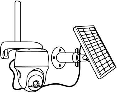 Reolink - Go PT Plus - Install the solar panel - Step 3 Install the solar panel - Step 3
