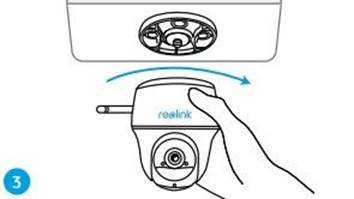 Reolink - Go PT Plus - Mount the Camera to the Ceiling - Step 3 Mount the Camera to the Ceiling - Step 3