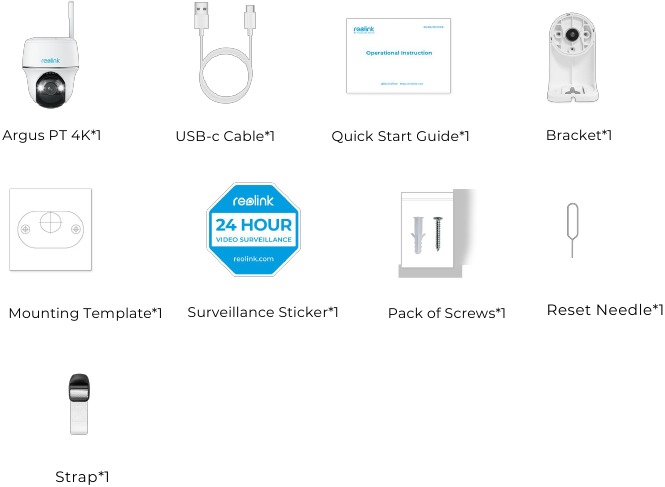 Reolink - Argus PT Ultra - What's in the Box What's in the Box