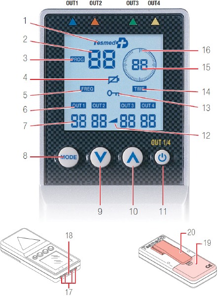 Tesmed - Max 830 - LCD display and keys LCD display and keys