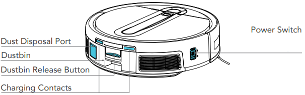 Yeedi - Cube - Robot Side View Robot Side View