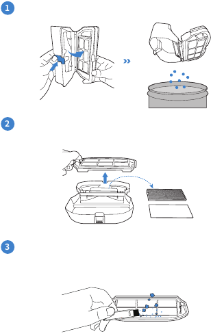 Yeedi - Mop Station - Dust Bin Maintenance - Step 1 Dust Bin Maintenance - Step 1