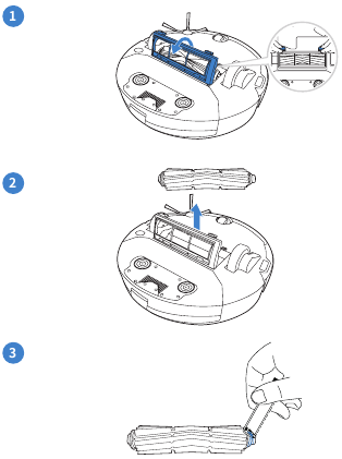 Yeedi - Mop Station - Maintenance - Main Brush Maintenance - Main Brush