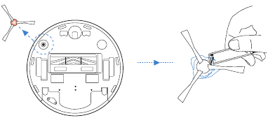 Yeedi - Vac 2 - Maintenance - Edge Brush Maintenance - Edge Brush