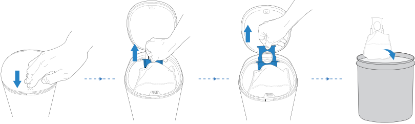 Yeedi - Vac Station - Dispose the Dust Bag Dispose the Dust Bag