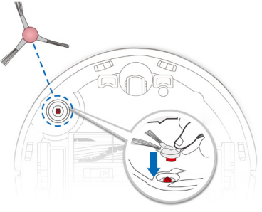 Yeedi - Vac Station - Install Edge Brush Install Edge Brush