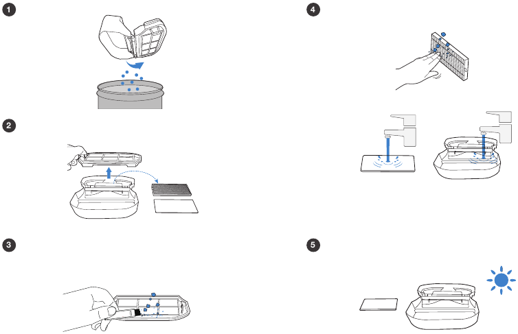 Yeedi - K651G - Maintenance - Dust Bin Maintenance - Dust Bin