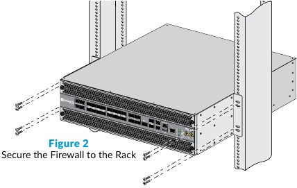 PaloAlto Networks - PA-5200 Series - Secure the Firewall to the Rack Secure the Firewall to the Rack