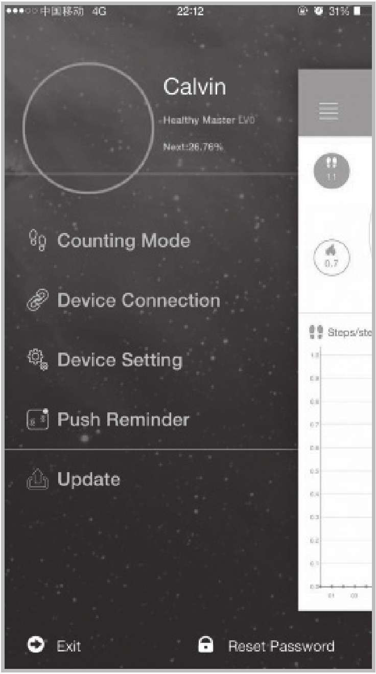 Cellularline - easyfit - PAIRING - Step 1 - Run the app and go to main page PAIRING - Step 1 - Run the app and go to main page
