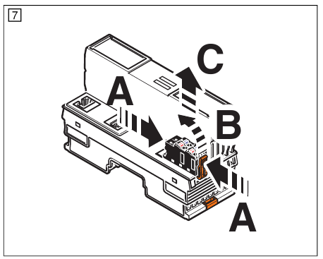 Phoenix Contact - AXC 1050 - Removing the supply connector Removing the supply connector