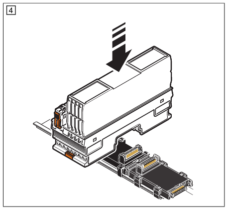 Phoenix Contact - AXC 1050 - Snapping on the controller Snapping on the controller