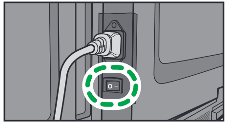 Ricoh - A6500 - Turning ON the Power - Step 1 Turning ON the Power - Step 1