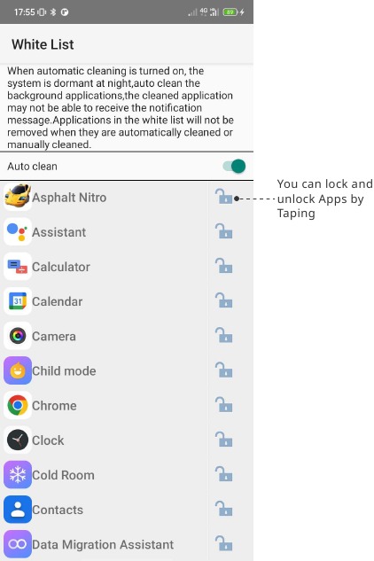 Blackview - A55 Pro Series - Add Apps to White list Add Apps to White list