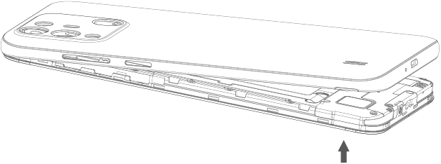 Blackview - A55 Pro Series - Insert SIM and SD card - Step 1 Insert SIM and SD card - Step 1