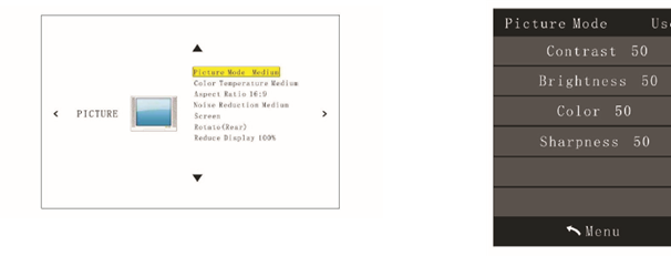 KODAK - FLIK X4 - ADJUSTING PICTURE SETTINGS ADJUSTING PICTURE SETTINGS