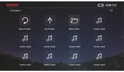 KODAK - FLIK X4 - MUSIC PAGE MUSIC PAGE
