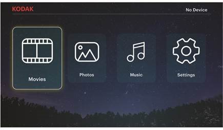 KODAK - FLIK X4 - NAVIGATING YOUR PROJECTOR NAVIGATING YOUR PROJECTOR