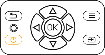 KODAK - FLIK X4 - POWERING THE PROJECTOR ON/OFF POWERING THE PROJECTOR ON/OFF