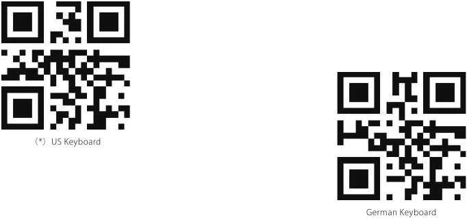 Inateck - BCST-73 - Keyboard language barcodes - Part 1 Keyboard language barcodes - Part 1